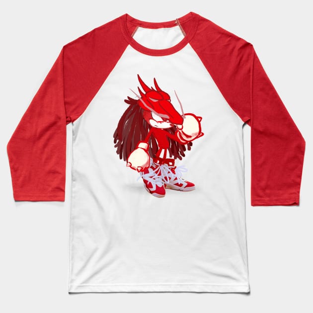 SHIRY-NUCKLES Baseball T-Shirt by cabelomaluco